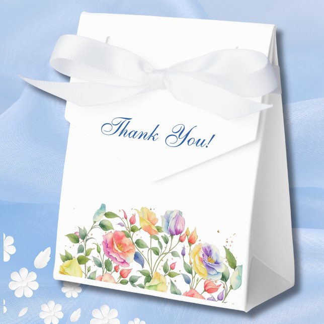 Feminine Pink Bright Floral Rose Brautparty Geschenkschachtel (Von Creator hochgeladen)