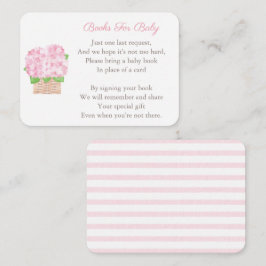 Feminine Pink Floral Baby Dusche Bringen Sie ein B Begleitkarte
