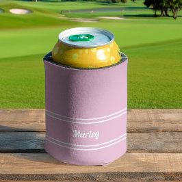 Feminine Pink Modern Minimal Personalized Name Dosenkühler