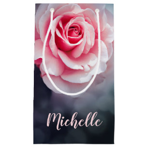 Feminine Pink Roses Foto Kleine Geschenktüte