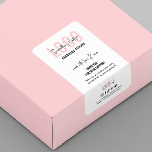Feminine Pink Vielen Dank für Ihr Siegel für die B