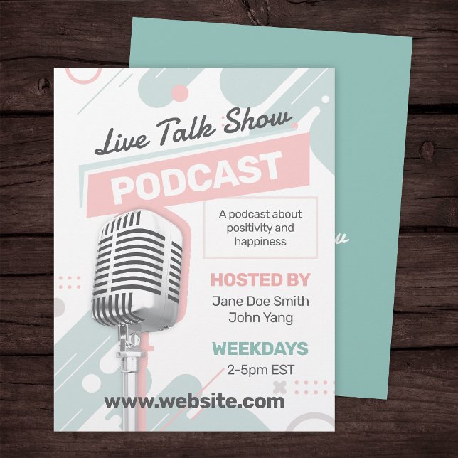 Feminine Podcast Talk Show Flyer (Von Creator hochgeladen)