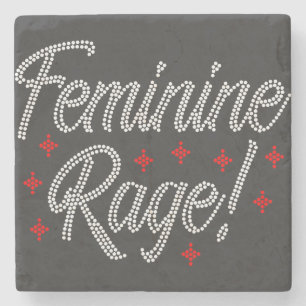 Feminine Rage Kristall Design Steinuntersetzer