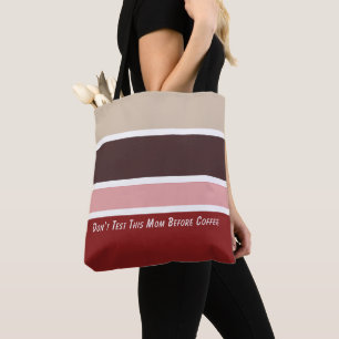 Feminine Stripes Café Maman Citation Sac fourre-to