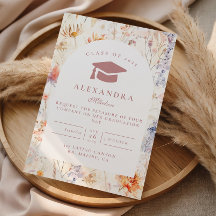 Feminine Wiesen-Blumen-Abschlussfeier