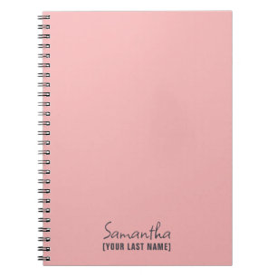 Femininer Minimalismus Rosé Beige Notizblock