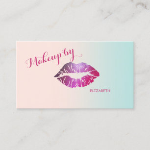 Femininer moderner professioneller glitzernder Lip Visitenkarte