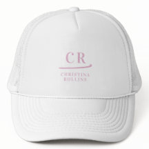 Feminines Monogramm Name Golfer in Rosa
