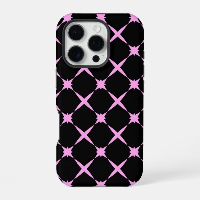 Feminines Musterdesign iPhone 16 Pro Hülle (Rückseite)