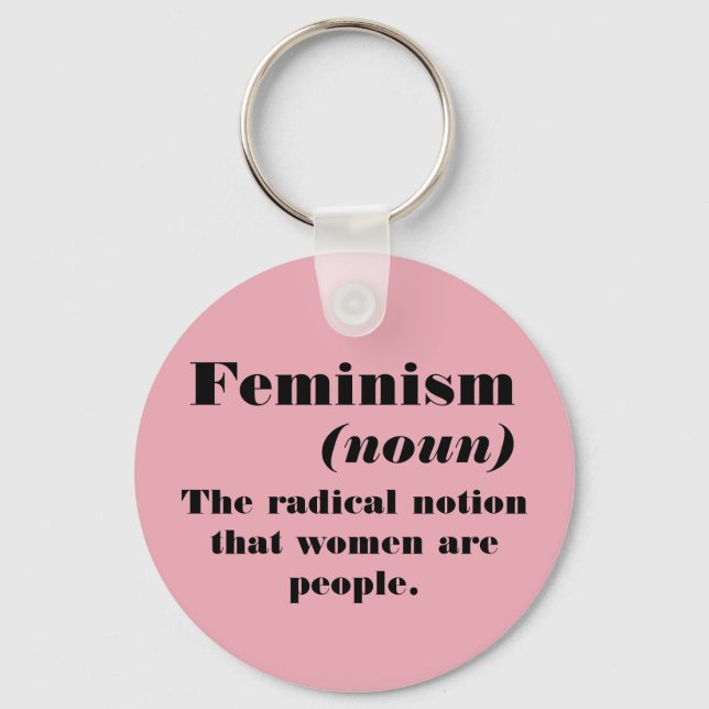 Feminism definition schlüsselanhänger (Vorderseite)