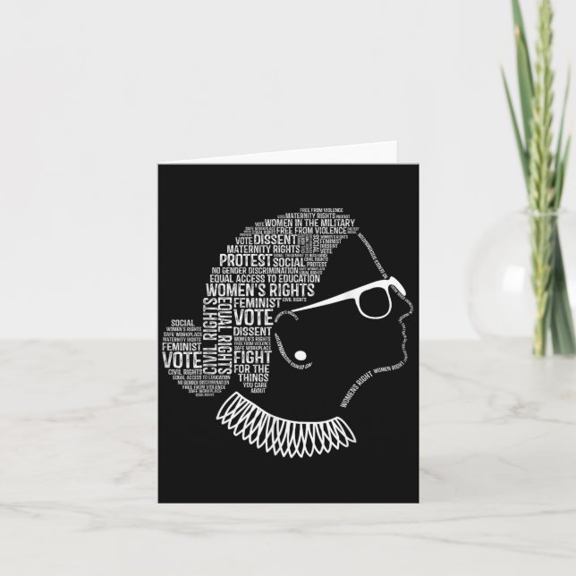 Feminism Quotes Feminist Womens Rights  Karte (Vorderseite)