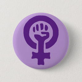 Feminism Symbol Button