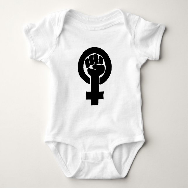 FEMINISMLOGIE BABY STRAMPLER (Vorderseite)