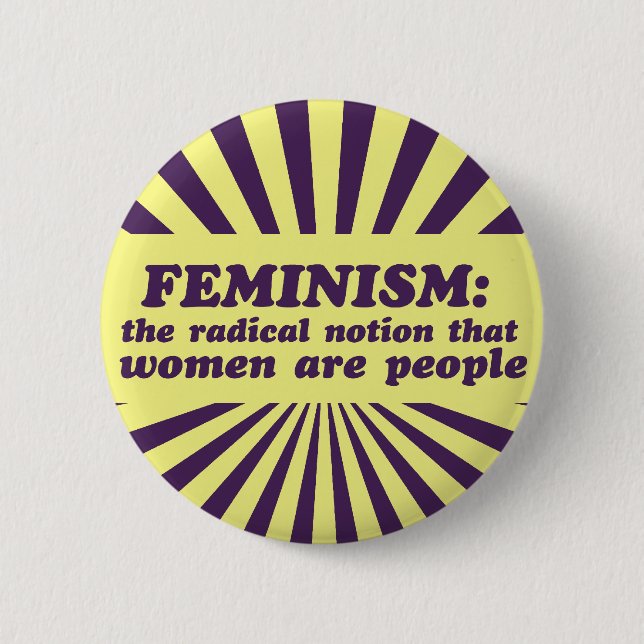 Feminismus Button (Vorderseite)