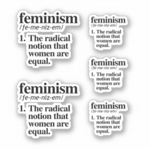 Feminismus Definition Aufkleber