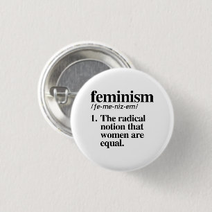 Feminismus Definition Button