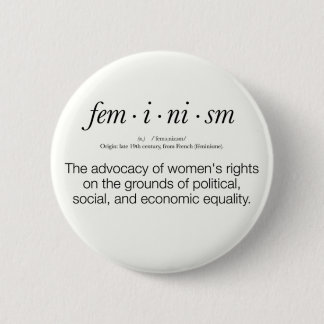 Feminismus-Definition Button