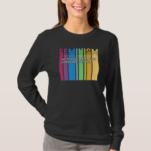 Feminismus Definition für starke Frauen und Gleich T-Shirt