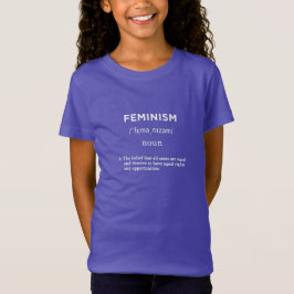 Feminismus-Definition lila T-Shirt
