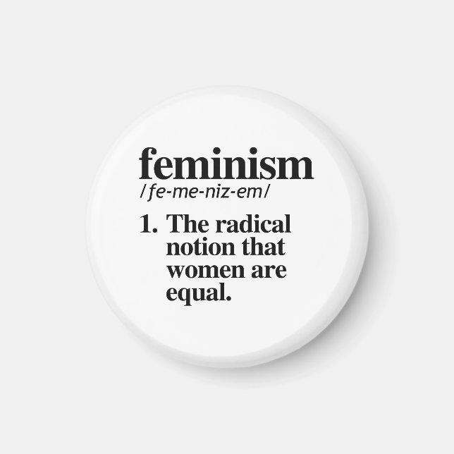 Feminismus Definition Magnet (Vorne)