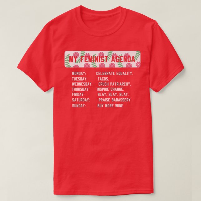 Feminismus Definition Radikale Vorstellung feminis T-Shirt (Design vorne)