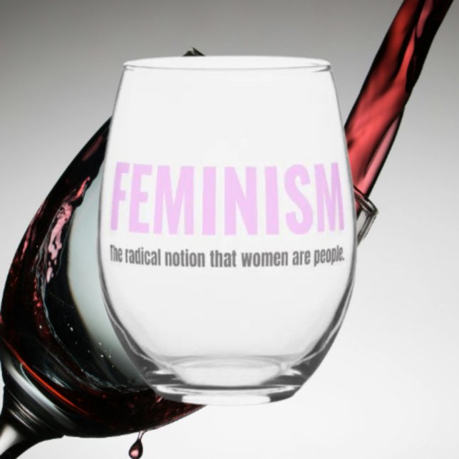 Feminismus Edelstahlglas - Bold & Brilliant Weinglas Ohne Stiel (Von Creator hochgeladen)
