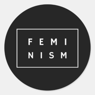 Feminismus, Feministin, Frauengeschenk für Frauen Runder Aufkleber