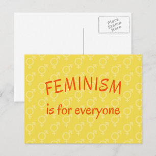 Feminismus für alle Gelben Postkarten