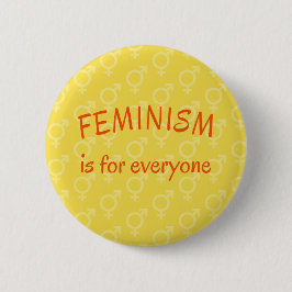 Feminismus für jeden hellgelb button