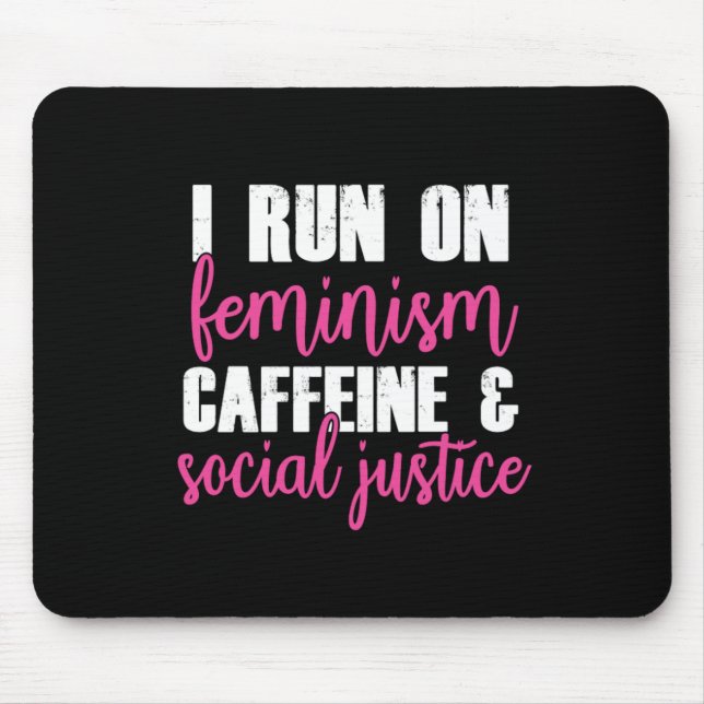 Feminismus Gleichheit der sozialen Gerechtigkeit F Mousepad (Vorne)
