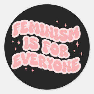 Feminismus ist für jeden Feminist Runder Aufkleber