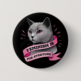 Feminismus ist für jeden Menschen Pro Feminismus P Button