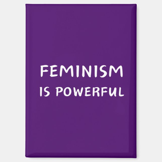 Feminismus ist mächtig magnet (Vorderseite)