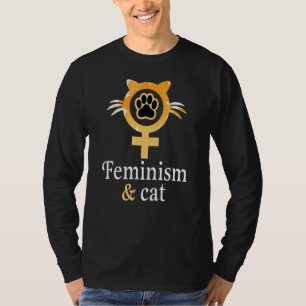 Feminismus & Katzenbekleidung T-Shirt