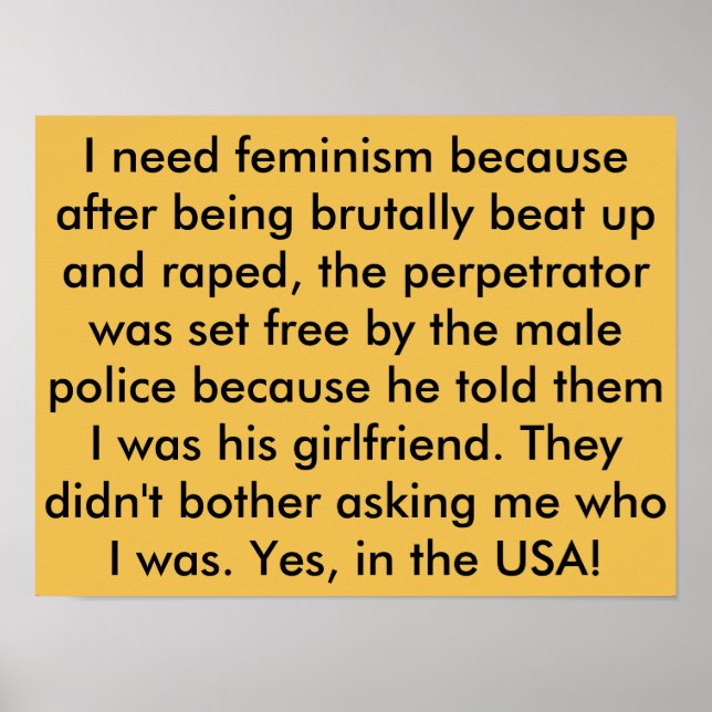 Feminismus - Plakate - Verbrechen gegen Frauen - A (Vorne)