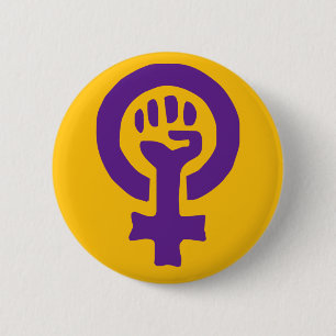Feminismus-Symbol Button