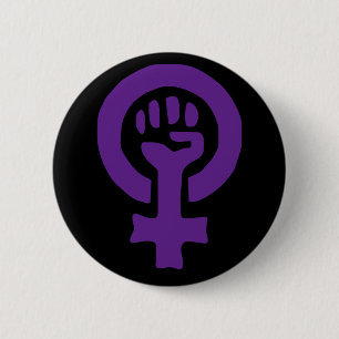 Feminismus-Symbol Button
