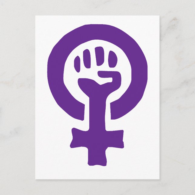 Feminismus-Symbol Postkarte (Vorderseite)