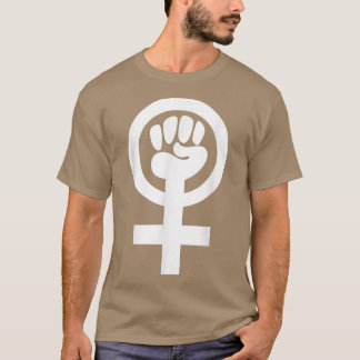 Feminismus-SymbolAngezogene Faust innerhalb des Ve T-Shirt
