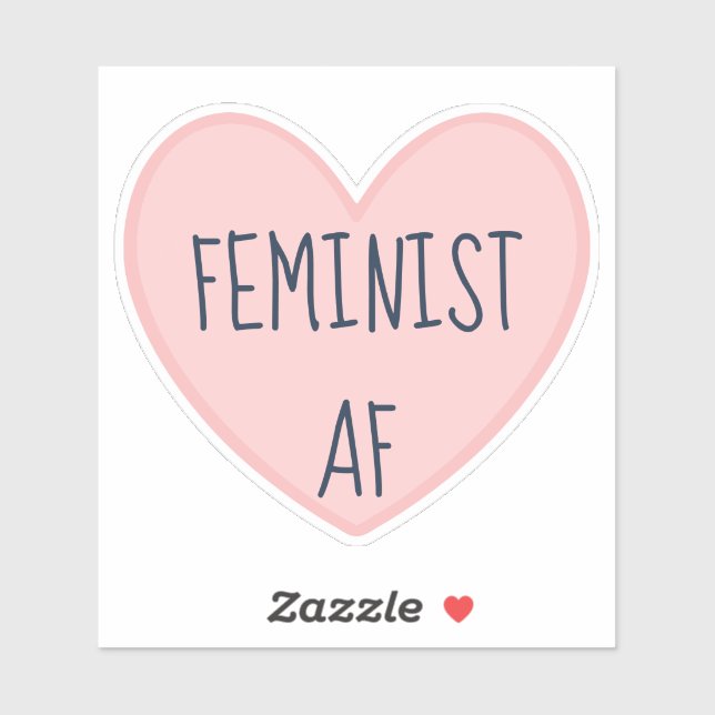 ‚Feminist AF‘ Aufkleber (Blatt)