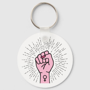 Feminist hand with female symbol schlüsselanhänger