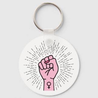 Feminist hand with female symbol schlüsselanhänger