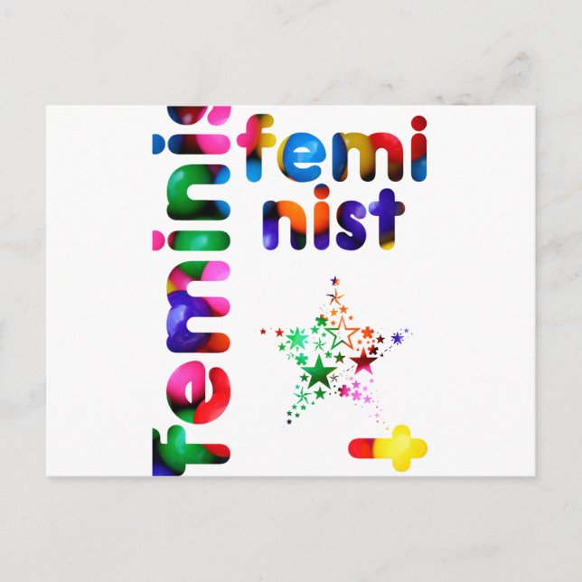 Feminist Jellybohne Postkarte (Vorderseite)