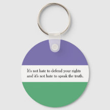 Feminist Key Ring mit Magdalen Berns Zitat