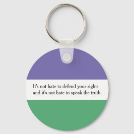 Feminist Key Ring mit Magdalen Berns Zitat Schlüsselanhänger