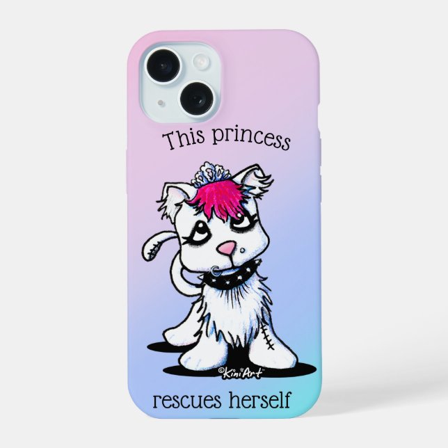 Feminist Kitty iPhone 15 Hülle (Rückseite)