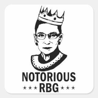 Feminist, Notorin der RBG, Ruth Bader Ginsburg Quadratischer Aufkleber