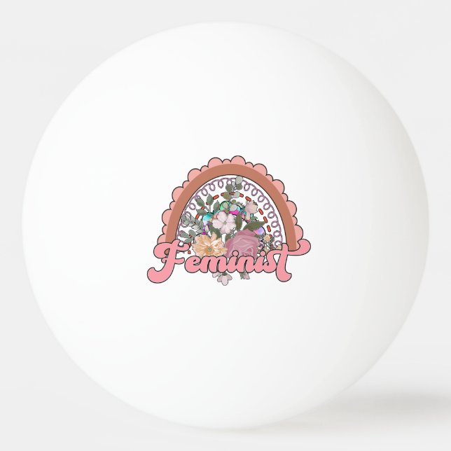 Feminist Ping Pong Balls Tischtennisball (Vorderseite)