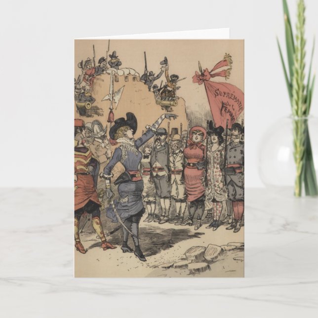 "Feminist Revolution" Greeting Card Karte (Vorderseite)