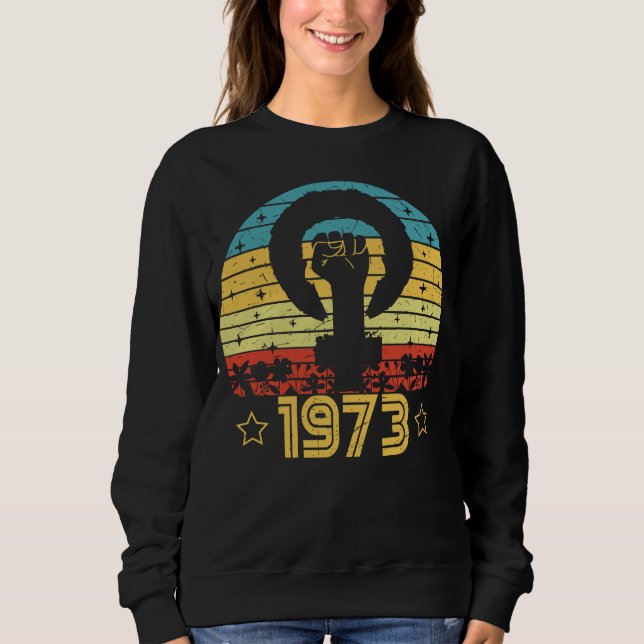 Feminist Roe / Wade Rights 1973 Sweatshirt (Vorderseite)